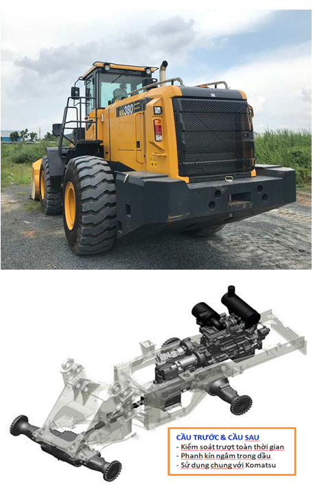 BÁO GIÁ MÁY XÚC LẬT KOMATSU, BÁN XE XÚC LẬT KOMATSU MỚI - MÁY THI CÔNG TOÀN PHÁT 